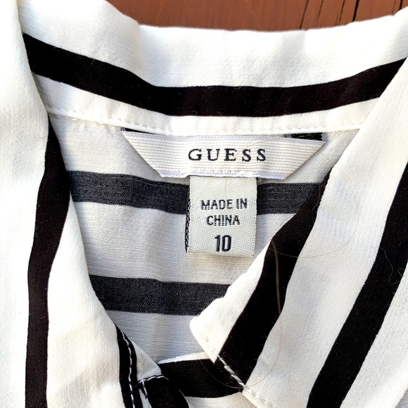 Dressy tank top, kids, stripes, size 10 - Picture 2 of 5